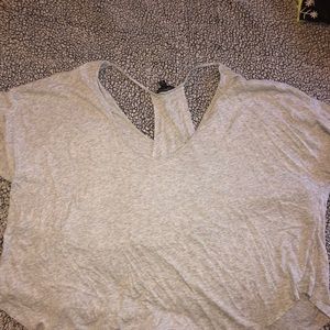 Women’s grey express crop top